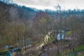 Country road in the distant Ukrainian village of Chubievka Royalty Free Stock Photo