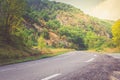 Country road at the european Alps Royalty Free Stock Photo