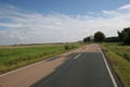 Country road in the german Harz mountains