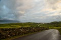 A country road leading to the sea Co.Donegal  Ireland. Royalty Free Stock Photo