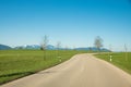 Country road near Bad Tolz, alpine foothills bavaria