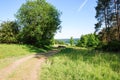 Country road near Gerolstein Luftkurort town Royalty Free Stock Photo