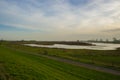 Country road nearby nijmegen river Royalty Free Stock Photo