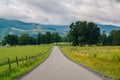 A country road in the rural Potomac Highlands of West Virginia Royalty Free Stock Photo