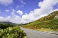 Country road with scenic view in Lake District,Cumbria,Uk Royalty Free Stock Photo