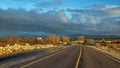 Country Road on Sea Island in Autumn Time Royalty Free Stock Photo