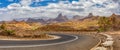 Country road through Simien Mountains, Ethiopia