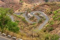 Country road through Simien Mountains, Ethiopia