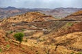 Country road through Simien Mountains, Ethiopia