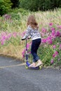 Country Road Skate Scooter Royalty Free Stock Photo