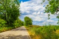 Country road in summer scenery Bulgaria Royalty Free Stock Photo