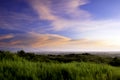 Country road sunset Royalty Free Stock Photo