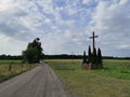 Rural landscape in Masovia region of Poland Royalty Free Stock Photo