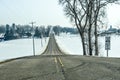 Country Road in the Winter Speed Limit Sign