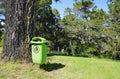 country and rubbish bin Royalty Free Stock Photo