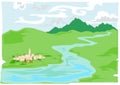 Country Scene Vector