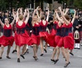 Country Scottish Dancers at 2010 Royal Tour Royalty Free Stock Photo