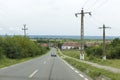 Countryside road and Dragoieni village