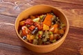 Country stew - gyuvech. Royalty Free Stock Photo