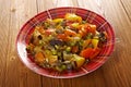 Country stew - gyuvech. Royalty Free Stock Photo