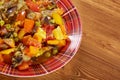 Country stew - gyuvech. Royalty Free Stock Photo