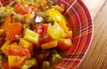 Country stew - gyuvech. Royalty Free Stock Photo