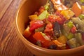 Country stew - gyuvech. Royalty Free Stock Photo