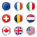 Country - Sticker: Europe, France, Italy, ...