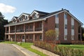 Country-storey residential block brick houses Royalty Free Stock Photo