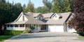 Country Farmhouse Porch Design Home House Exterior Front View Royalty Free Stock Photo