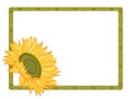 Country Sunflower with border