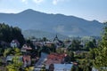 country village rooftops in Slovakia