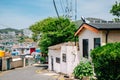 Country village street scenery in Yeosu, Korea
