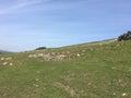 Country Walkway view in Settle, North Yorkshire, England on a sunny day