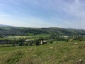 Country Walkway view in Settle, North Yorkshire, England on a sunny day