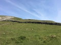 Country Walkway view in Settle, North Yorkshire, England on a sunny day