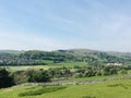 Country Walkway view in Settle, North Yorkshire, England on a sunny day