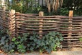 Country wattle fence Royalty Free Stock Photo