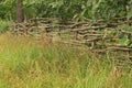 Country wattle fence Royalty Free Stock Photo