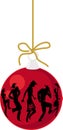 Country Western Christmas ornament
