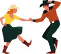 Country Western Dancing Royalty Free Stock Photo