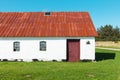 Country white house in Denmark, nobody Royalty Free Stock Photo