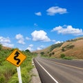 Country winding road Royalty Free Stock Photo