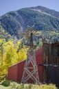 Country Windmill and Barn Royalty Free Stock Photo