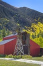 Country Windmill and Barn Royalty Free Stock Photo