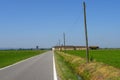 Countryside near Vercelli, Italy, at summer