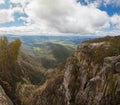 Countryside and Alps view from Mount Buffalo National Park