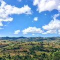 Countryside and blue sky