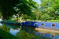Countryside of the canal side on the Oxford canal Royalty Free Stock Photo