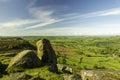 Countryside from Curbar edge Royalty Free Stock Photo
